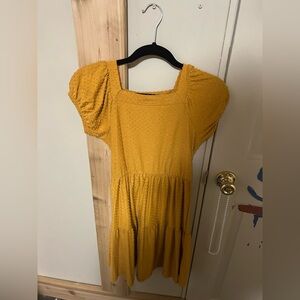 Speechless Mustard Textured Dress